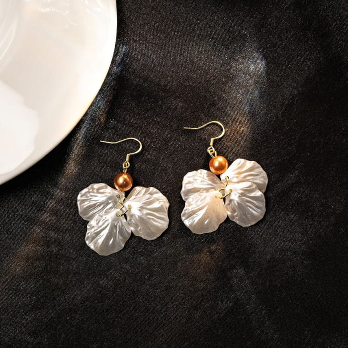 Faux Pearl Shell Drop Earring - jewelry