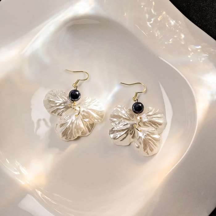 Faux Pearl Shell Drop Earring - jewelry