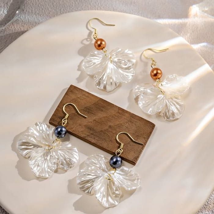 Faux Pearl Shell Drop Earring - jewelry