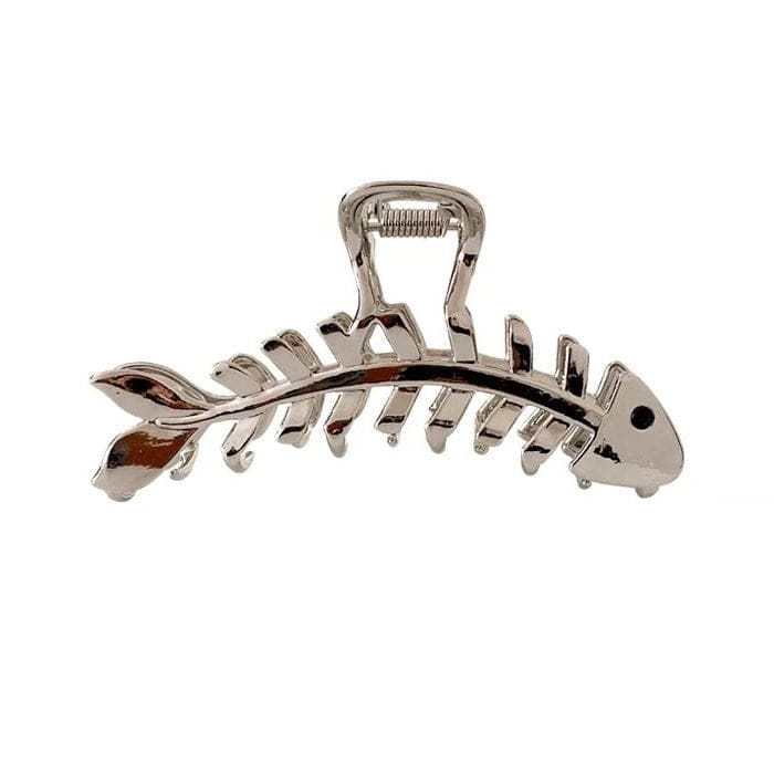 Fish Bone Hair Claw - Standart / Silver - Other