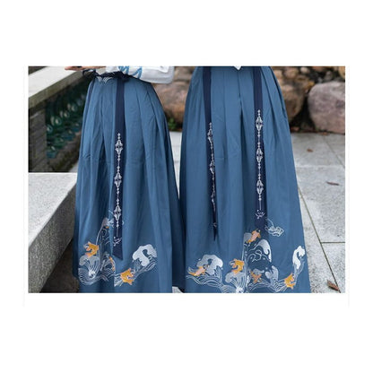 Fish Embroidered Hanfu Costume Set