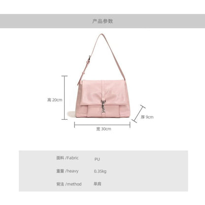 Flap Buckle Tote Bag