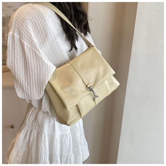 Flap Buckle Tote Bag