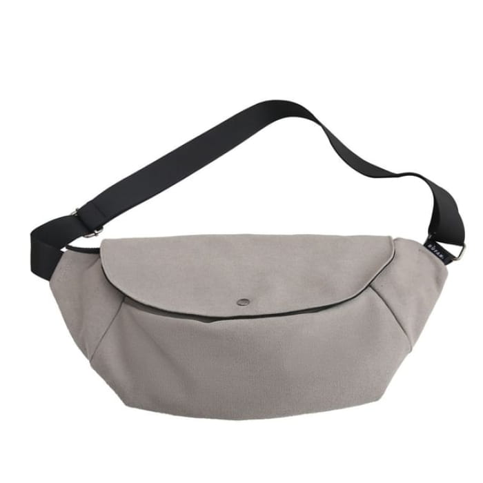 Flap Crossbody Bag - Gray / One Size