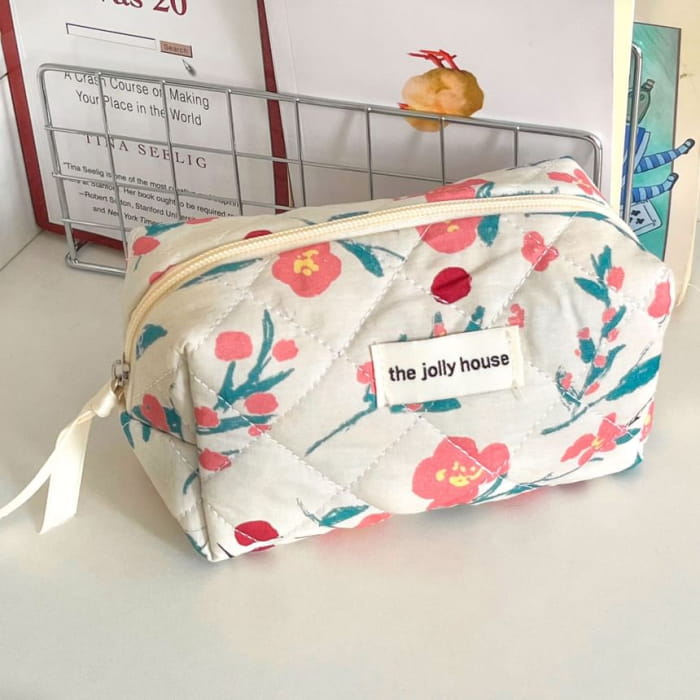 Floral Fabric Makeup Bag / Clutch / Pencil Case (Various