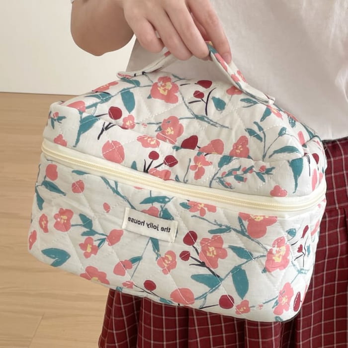 Floral Fabric Makeup Bag / Clutch / Pencil Case (Various