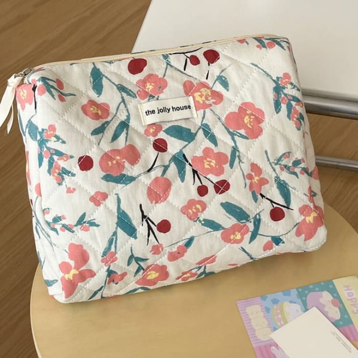 Floral Fabric Makeup Bag / Clutch / Pencil Case (Various