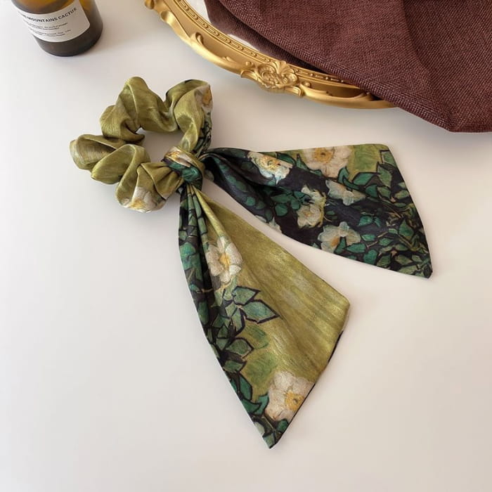 Floral Print Hair Tie - Fashion Accessories