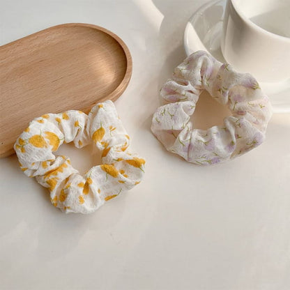 Floral Print Scrunchie