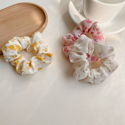 Floral Print Scrunchie