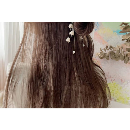 Floral Ribbon Hair Claw Clip