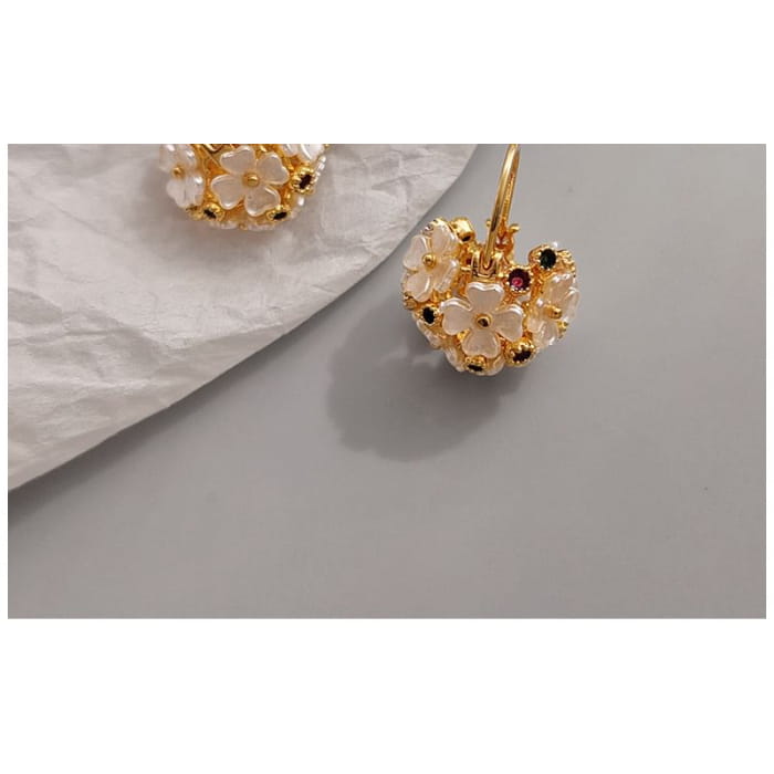 Flower Drop Earring