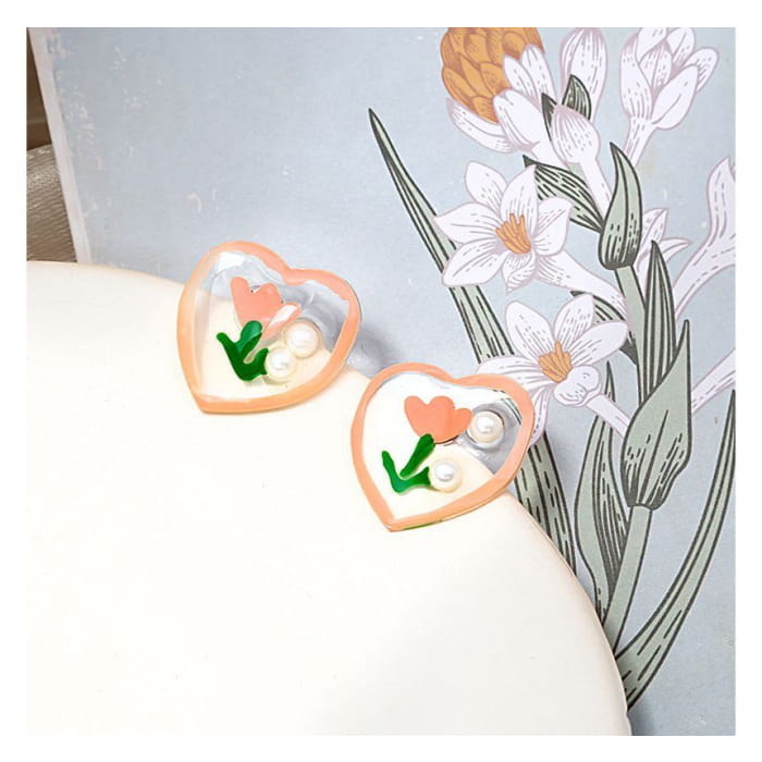 Flower Stud Earring / Drop