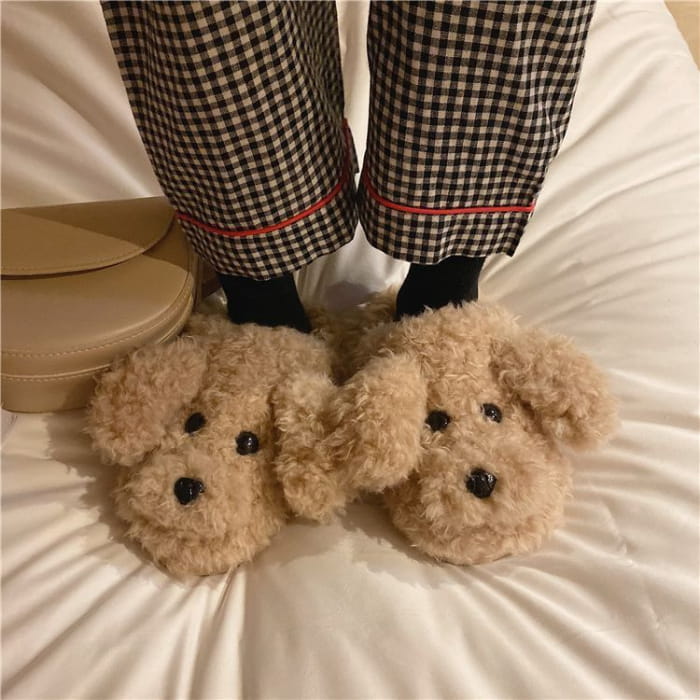 Fluffy Cartoon Home Slippers