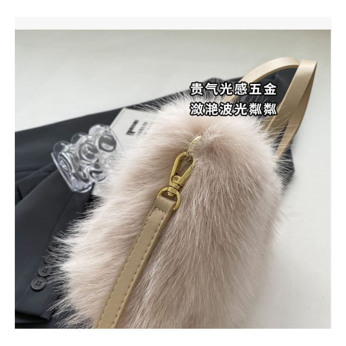 Fluffy Top Handle Crossbody Bag Egirldoll