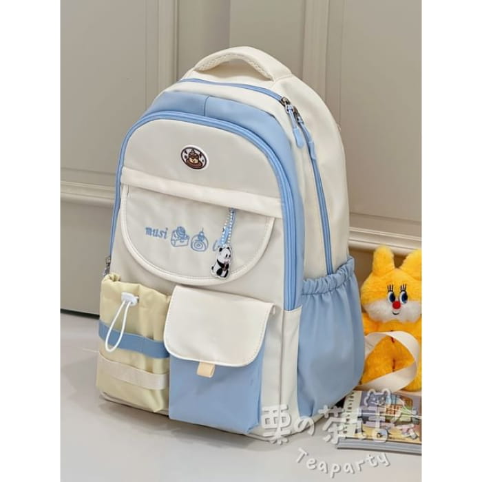 Food Applique Backpack / Bag Charm / Set - Without - White