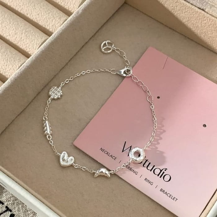 Food Necklace / Bracelet - SL1367 - Silver / One Size