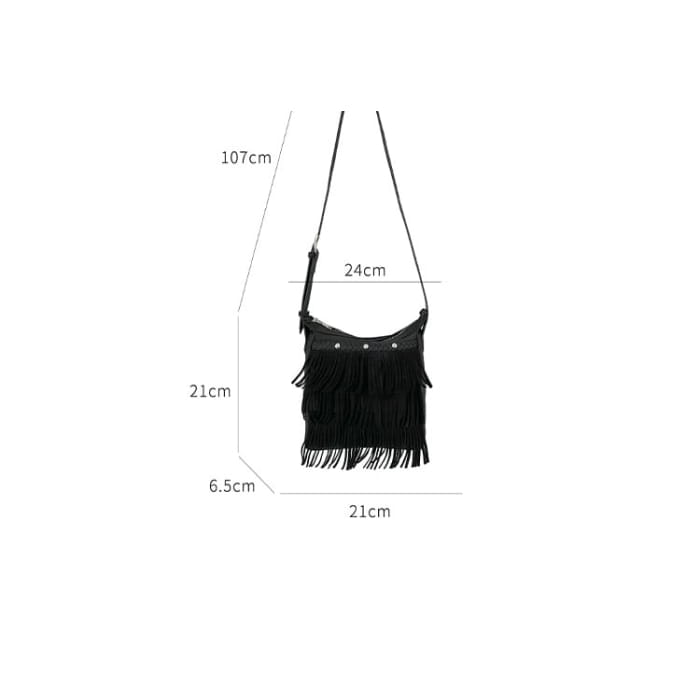 Fringed Crossbody Bag