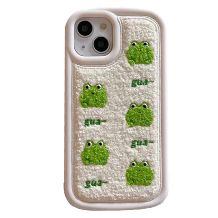 Frog Embroidery IPhone Case - iPhone 11 / 1