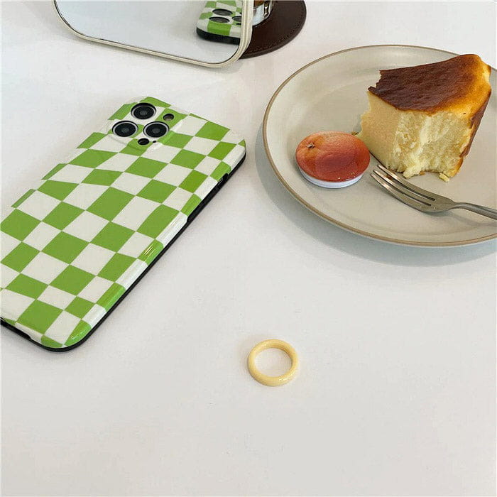 Fruit Green Checkerboard iPhone Case - IPhone