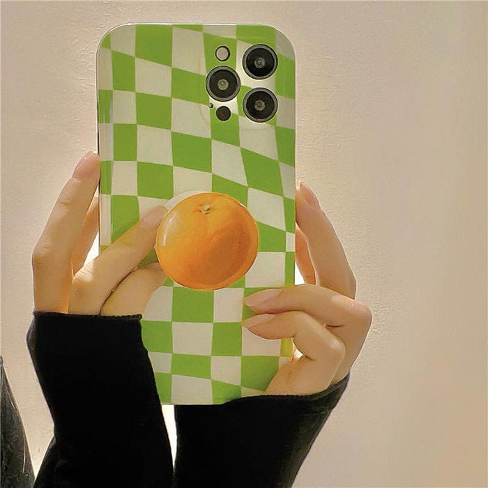 Fruit Green Checkerboard iPhone Case - IPhone