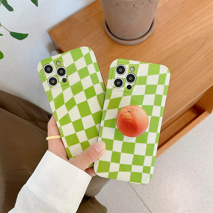 Fruit Green Checkerboard iPhone Case - IPhone