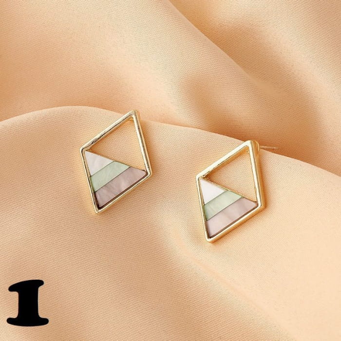 Geometric Acetate Alloy Earring Egirldoll