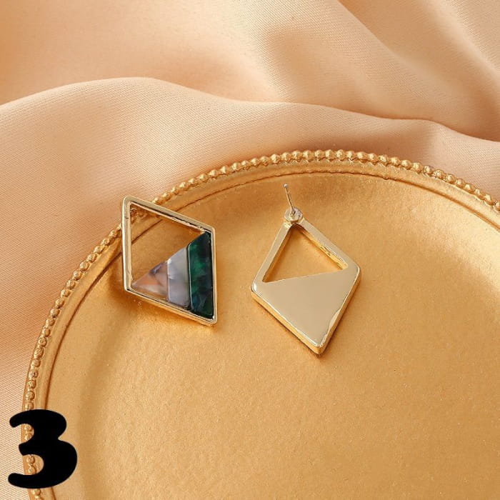 Geometric Acetate Alloy Earring Egirldoll