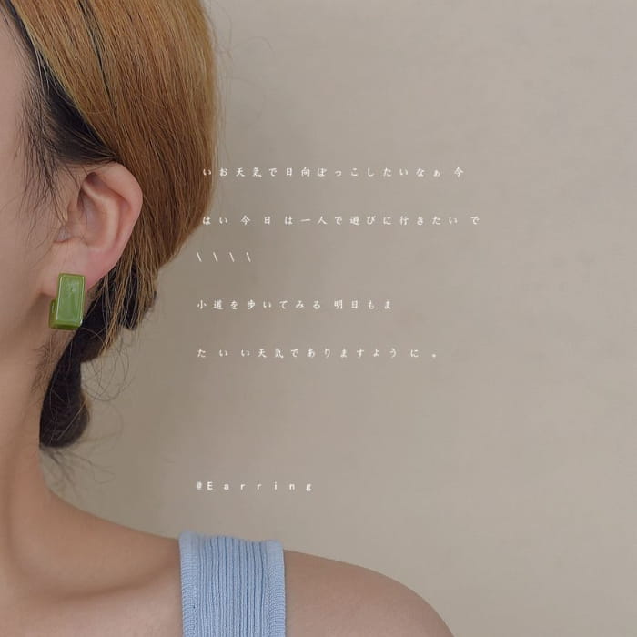 Geometric Resin Earring Egirldoll