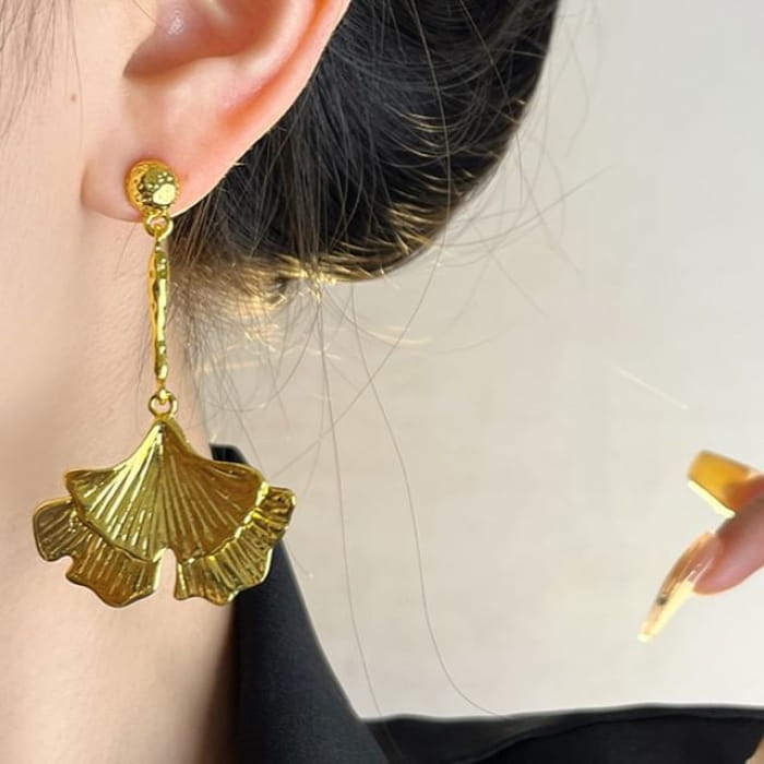 Gingko Drop Earring