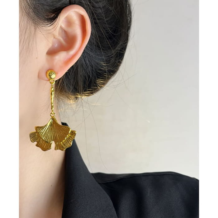 Gingko Drop Earring