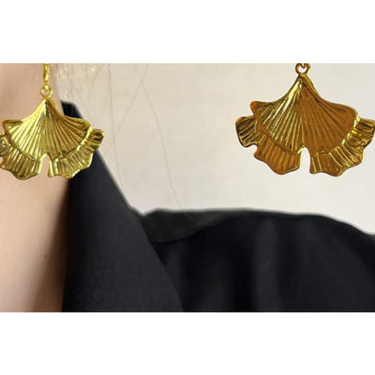 Gingko Drop Earring