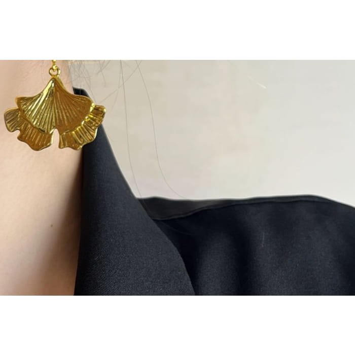 Gingko Drop Earring