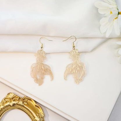 Goldfish Drop Hook Earring - jewelry