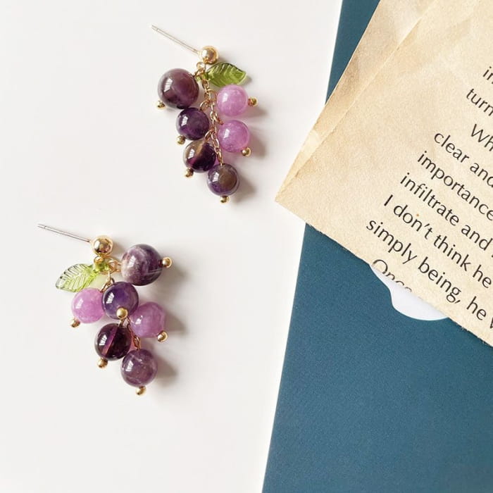 Grapes Acrylic Dangle Earring