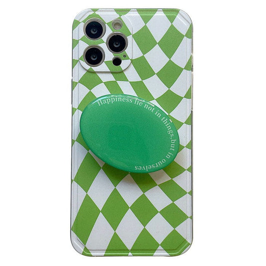 Green Checker iPhone Case - IPhone