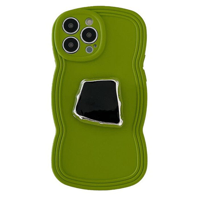 Green with Mirror iPhone Case - IPhone