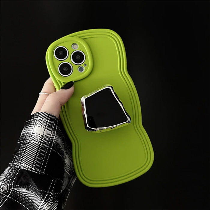 Green with Mirror iPhone Case - IPhone