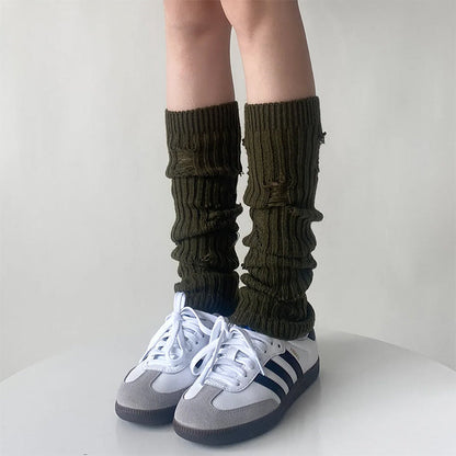 Casual Ripped Leg Warmers - Socks