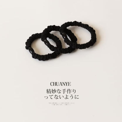 Hair Tie Set - of 3 Pcs - 03 - Black / One Size