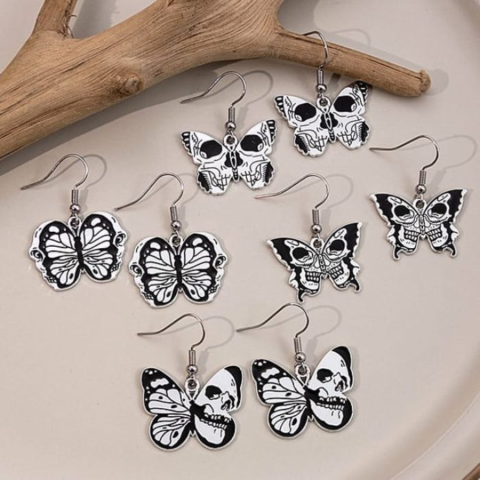 Halloween Butterfly Drop Earring