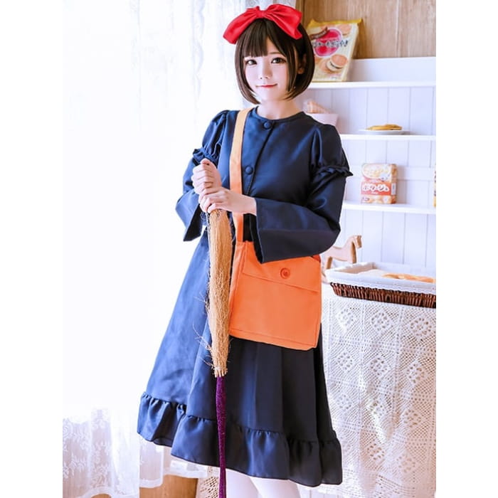 Halloween Costume Dark Blue Dress - Free Size