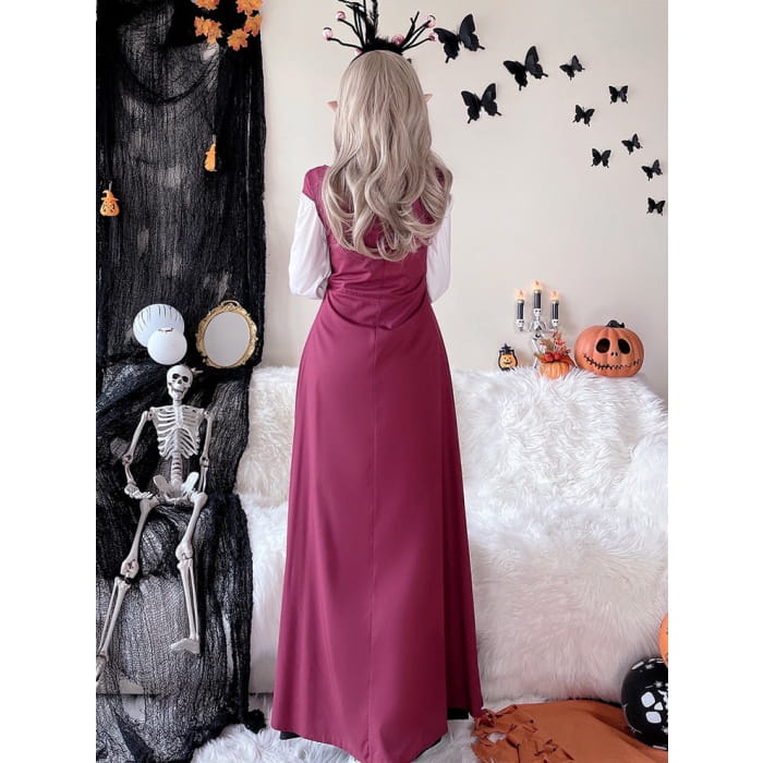 Halloween Costume Vintage Red Dress