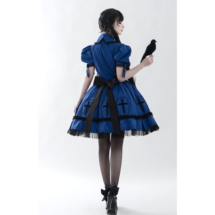 (Buyforme)Confession Balloon~Halloween Cross Lolita OP Dress   