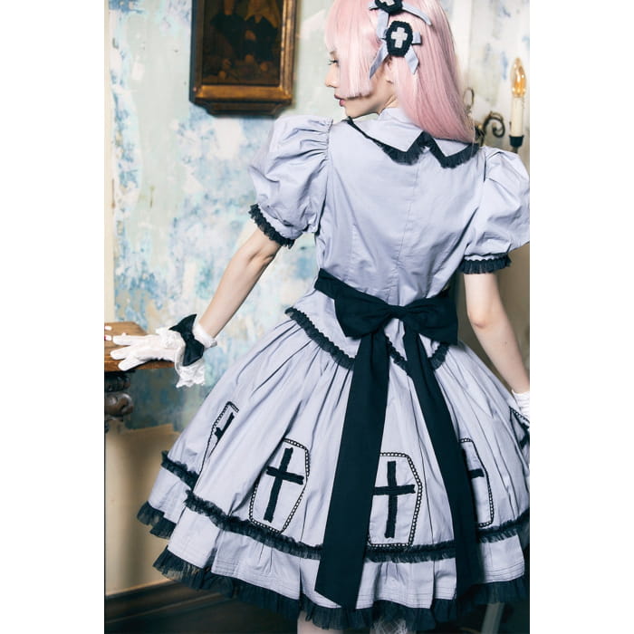 (Buyforme)Confession Balloon~Halloween Cross Lolita OP Dress   