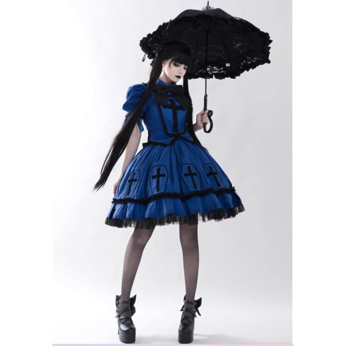 Halloween Cross Lolita Dress - OP