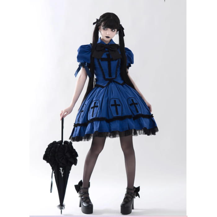 Halloween Cross Lolita Dress - OP