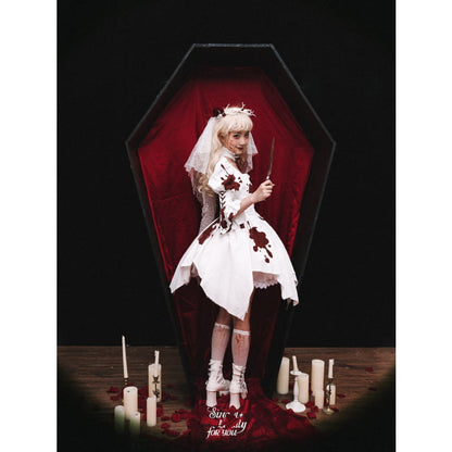 Halloween Gothic Lolita Blood Stained Dress - OP