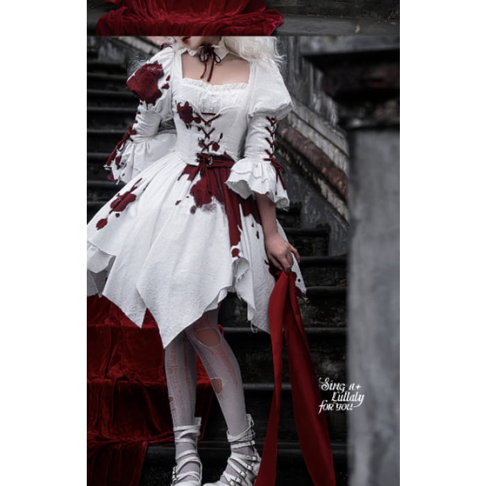 Halloween Gothic Lolita Blood Stained Dress - OP