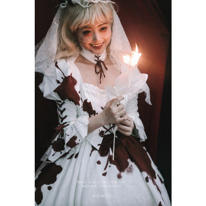 Halloween Gothic Lolita Blood Stained Dress - OP